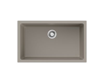 Кухонная мойка из керамики Omoikiri Okinoshima 76-U/I-CС Natceramic/cappuccino coffee