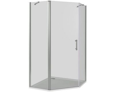 Душевой уголок Good Door Mokka PNT-90-C-WE, 90 х 90 х 185 см, стекло прозрачное, профиль белый, МК00014