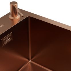 Кухонная мойка Roxen Simple 60 PVD бронза (текстурное покрытие)