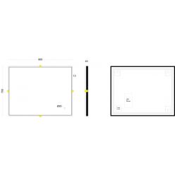 Зеркало Roxen Cler 510010-90 90x70 с сенсорным управлением