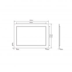 Зеркало Roxen Bliss Long 100x70 с LED подсветкой
