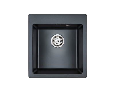 Кухонная мойка PAULMARK KANTE 45 PM104651-BLM (черный металлик)