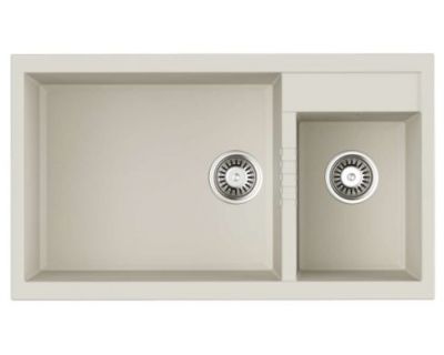 Кухонная мойка Omoikiri Tedori 86-2-LB-WH Tetogranit/белый