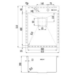 Мойка кухонная Omoikiri Akisame 41-GM 4973094 вороненая сталь