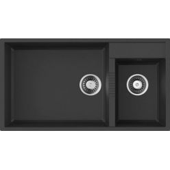 Кухонная мойка Omoikiri Tedori 85-2-U-BL Tetogranit/черный