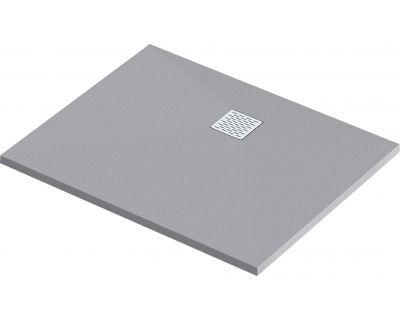 Мраморный душевой поддон Good Door ESSENTIA 2 серый 100х80