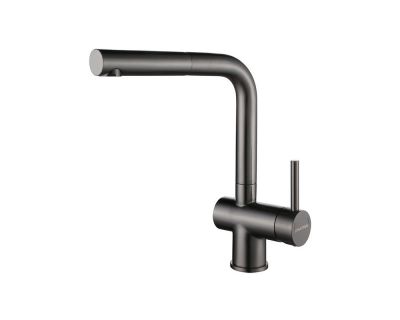 Смеситель PAULMARK DOSSE Do214418-GM, (черный/вороненая сталь)