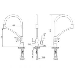 Смеситель PAULMARK SIEGEN Si213111-431, (белый/белый матовый)