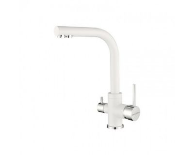 Смеситель PAULMARK ESSEN Es213011-431 (белый/белый матовый)