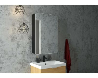 Шкаф с зеркалом Континент Eltoro LED 56x85 с подсветкой и сенсорным управлением (левый)
