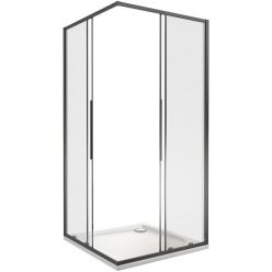 Душевой уголок Good Door Idea CR-100-C-B, 100 х 100 x 195 см, стекло прозрачное, профиль черный, ИД00020 Душевой уголок Good Door Idea CR-100-C-B, 100 х 100 x 195 см, стекло прозрачное, профиль черный, ИД00020