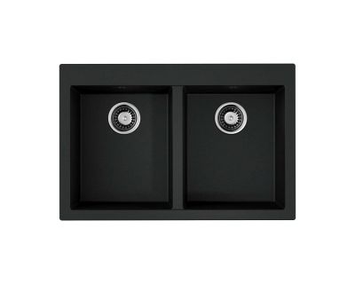 Кухонная мойка Omoikiri Bosen 80-2-BL Tetogranit/черный