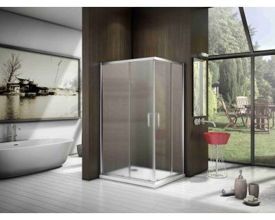 Душевой уголок Good Door Latte CR-120-90-C-WE, 120 х 90 х 185 см, стекло матовое, профиль белый, ЛА00041