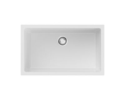 Кухонная мойка из керамики Omoikiri Okinoshima 76-U/I-WH Glossy Natceramic/белый