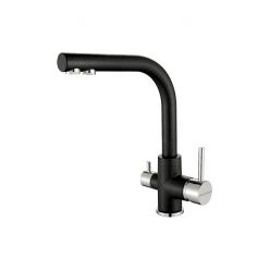 Смеситель PAULMARK ESSEN Es213011-418 (черный/черный металлик)