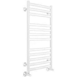 Полотенцесушитель водяной Terminus Авиэль П12 500х1000 белый матовый