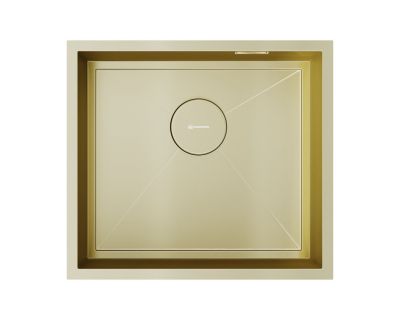 Кухонная мойка из нержавейки Omoikiri Kasen 49-16-INT-LG светлое золото