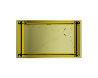 Кухонная мойка из нержавейки Omoikiri Taki 74-U/IF-LG Side светлое золото