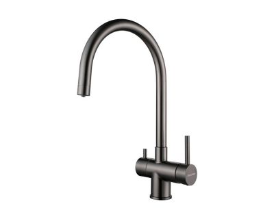 Смеситель PAULMARK HELLER He213218-GM (черный/вороненая сталь)