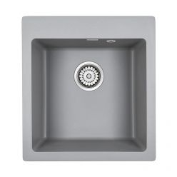 Кухонная Мойка Paulmark KANTE 45 PM104651-GRM (серый металлик)