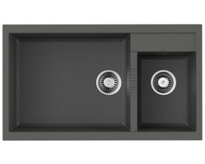 Кухонная мойка Omoikiri Tedori 86-2-LB-PL Tetogranit/платина