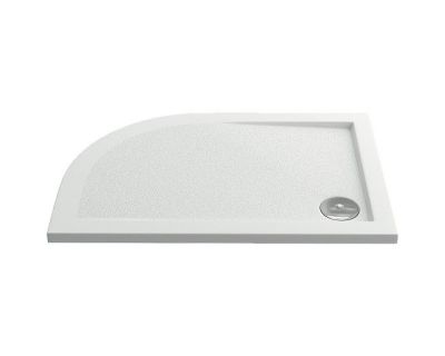 Мраморный душевой поддон Good Door СЕЛФИ левый 120х80