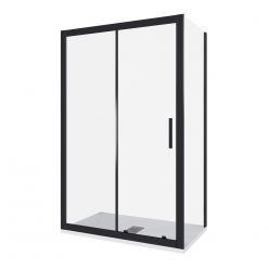 Душевая дверь Good Door Cofe WTW-140-C-B, 140 х 190 см, стекло прозрачное, профиль черный, КФ00013