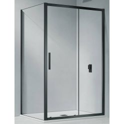 Душевая дверь Good Door Cofe WTW-110-C-B, 110 х 190 см, стекло прозрачное, профиль черный, КФ00010