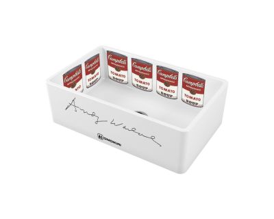 Кухонная мойка из керамики Omoikiri Mikura 76-Warhol Natceramic/white