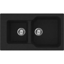 Кухонная мойка Omoikiri Maru 86-2-BL Tetogranit/черный