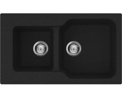 Кухонная мойка Omoikiri Maru 86-2-BL Tetogranit/черный