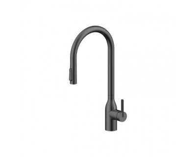 Смеситель PAULMARK UNIVERSAL Un213880-GM, (черный/вороненая сталь)