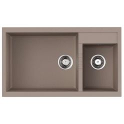 Кухонная мойка Omoikiri Tedori 86-2-LB-SA Tetogranit/бежевый