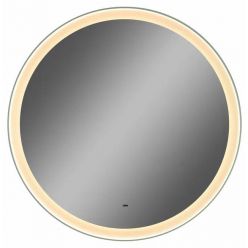 Зеркало Континент Planet White LED D1000 ореольная холодная подсветка и Б/К сенсор