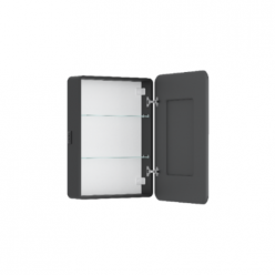 Шкаф с зеркалом Equil Orion LED 60 правый, черный