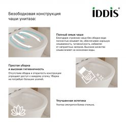 Унитаз подвесной безободковый, Stone, IDDIS, STORDSEi25