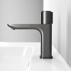 Смеситель для умывальника с инновационным управлением Push Control, графит, Slide, IDDIS, SLIGMBTi01