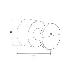 Комплект крючков, 4 шт., хром, HOK4SC0i41, IDDIS