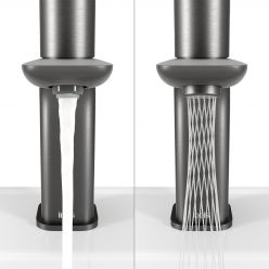 Смеситель для умывальника с инновационным управлением Push Control, графит, Slide, IDDIS, SLIGMBTi01