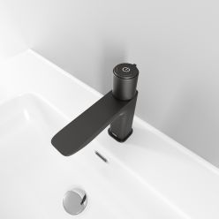 Смеситель для умывальника с инновационным управлением Push Control, графит, Slide, IDDIS, SLIGMBTi01