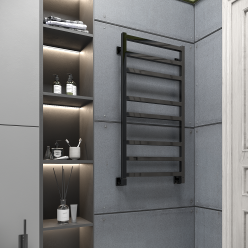 Полотенцесушитель водяной Stinox Ancona 50x100 черный глянец