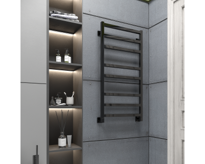 Полотенцесушитель водяной Stinox Ancona 50x100 черный глянец