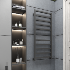 Полотенцесушитель водяной Stinox Ancona 50x120 черный матовый