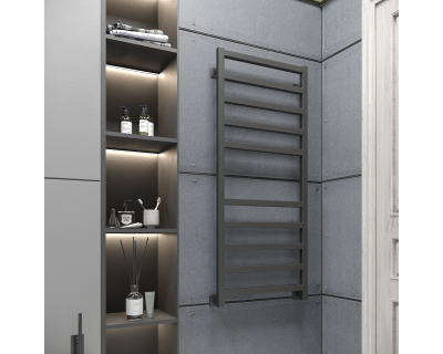 Полотенцесушитель водяной Stinox Ancona 50x120 черный матовый