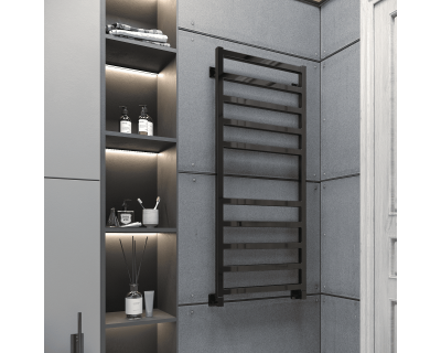 Полотенцесушитель водяной Stinox Ancona 50x120 черный глянец