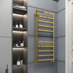 Полотенцесушитель водяной Stinox Ancona 50x120 золото глянец