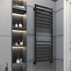 Полотенцесушитель водяной Stinox Ancona 50x140 черный глянец