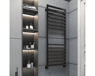 Полотенцесушитель водяной Stinox Ancona 50x140 черный глянец