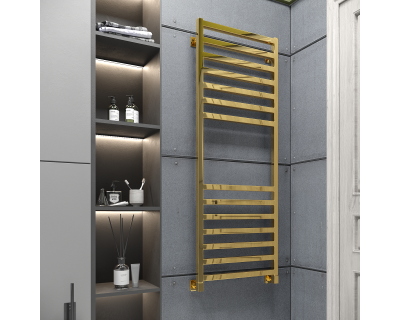 Полотенцесушитель водяной Stinox Ancona 50x140 золото глянец