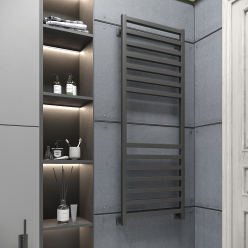 Полотенцесушитель водяной Stinox Ancona 50x140 черный матовый